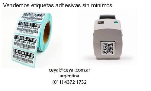 Vendemos etiquetas adhesivas sin minimos