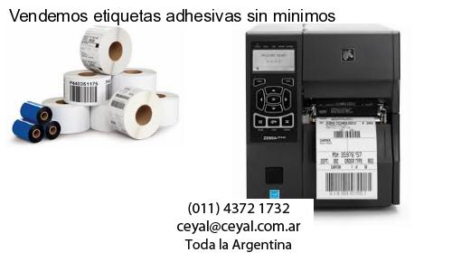Vendemos etiquetas adhesivas sin minimos