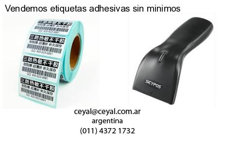 Vendemos etiquetas adhesivas sin minimos