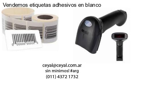 Vendemos etiquetas adhesivos en blanco
