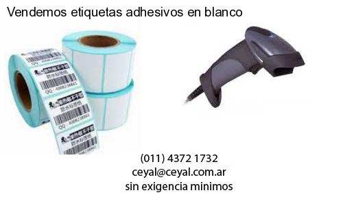 Vendemos etiquetas adhesivos en blanco