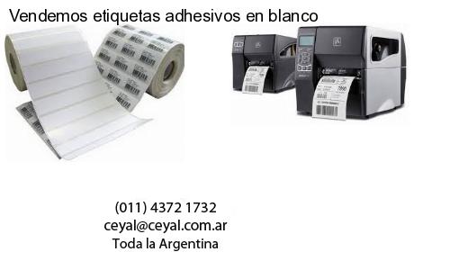 Vendemos etiquetas adhesivos en blanco