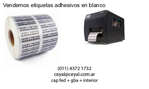Vendemos etiquetas adhesivos en blanco