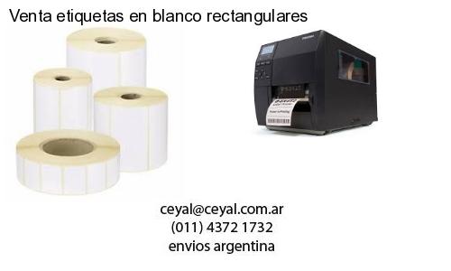 Venta etiquetas en blanco rectangulares