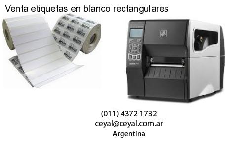 Venta etiquetas en blanco rectangulares