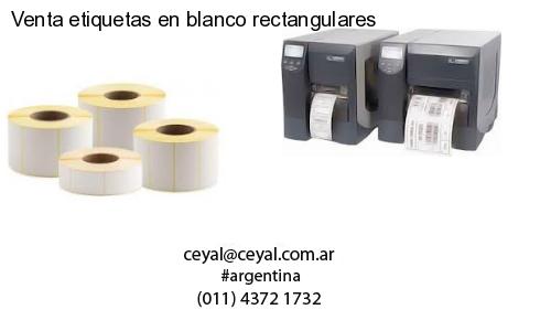 Venta etiquetas en blanco rectangulares