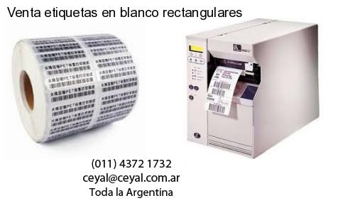 Venta etiquetas en blanco rectangulares