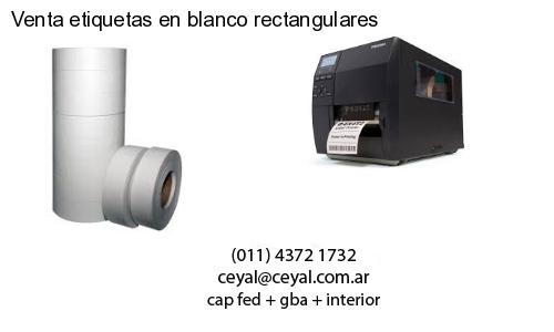 Venta etiquetas en blanco rectangulares
