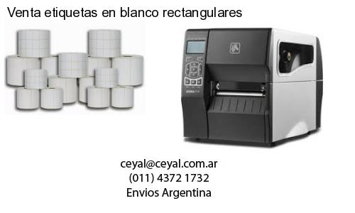 Venta etiquetas en blanco rectangulares