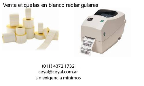 Venta etiquetas en blanco rectangulares