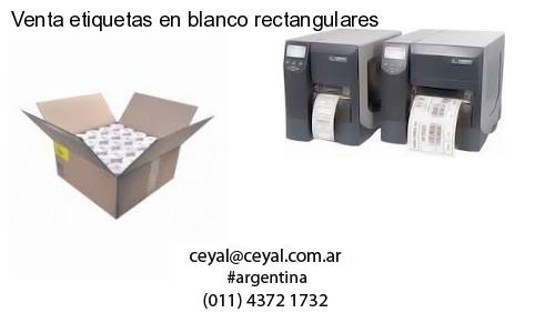 Venta etiquetas en blanco rectangulares