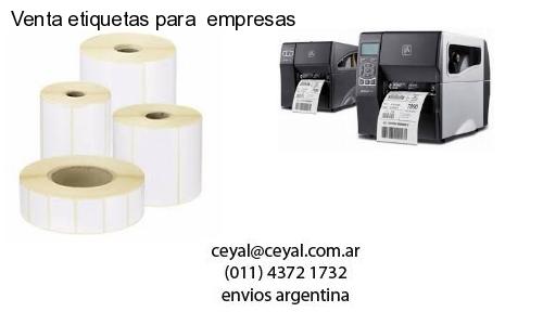 Venta etiquetas para  empresas