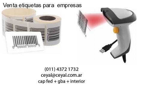 Venta etiquetas para  empresas
