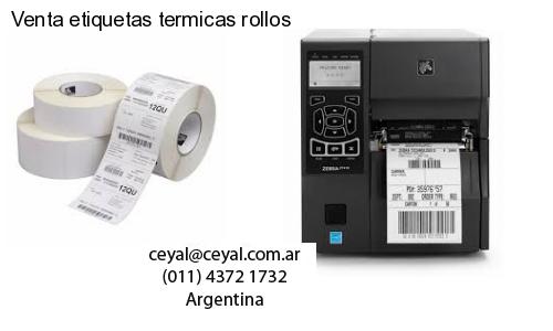 Venta etiquetas termicas rollos