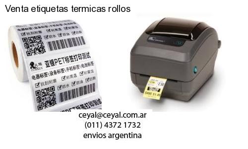 Venta etiquetas termicas rollos
