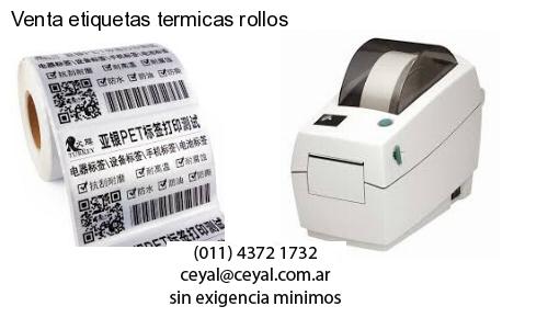 Venta etiquetas termicas rollos