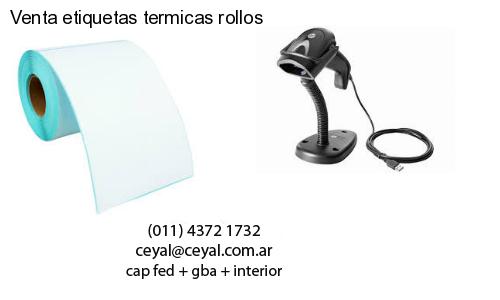 Venta etiquetas termicas rollos