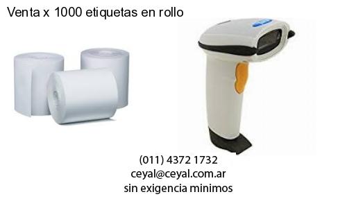Venta x 1000 etiquetas en rollo