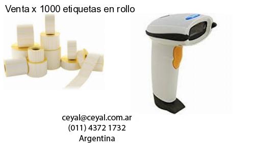 Venta x 1000 etiquetas en rollo