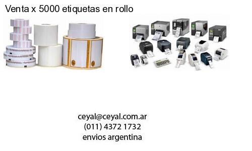 Venta x 5000 etiquetas en rollo