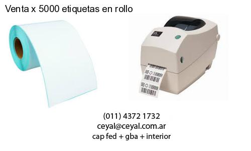 Venta x 5000 etiquetas en rollo