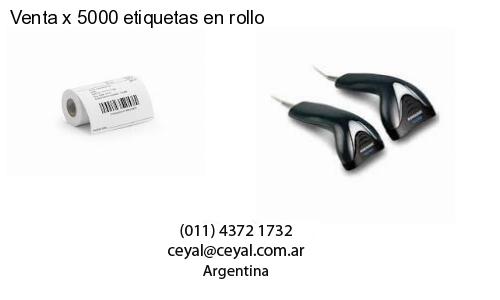 Venta x 5000 etiquetas en rollo