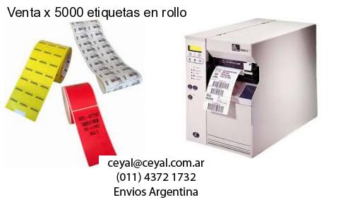 Venta x 5000 etiquetas en rollo