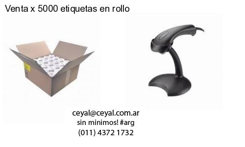 Venta x 5000 etiquetas en rollo