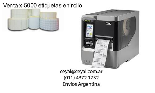 Venta x 5000 etiquetas en rollo