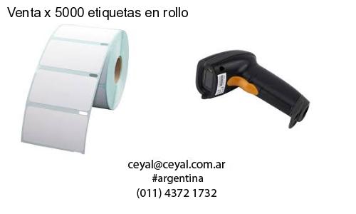 Venta x 5000 etiquetas en rollo