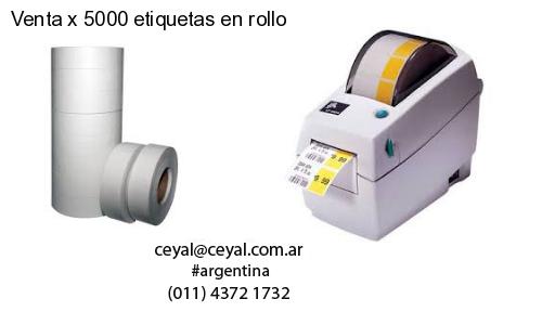 Venta x 5000 etiquetas en rollo