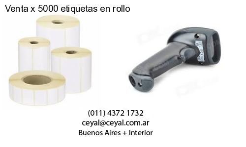 Venta x 5000 etiquetas en rollo