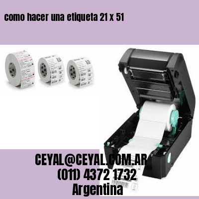 como hacer una etiqueta 21 x 51