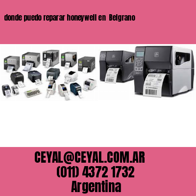donde puedo reparar honeywell en  Belgrano