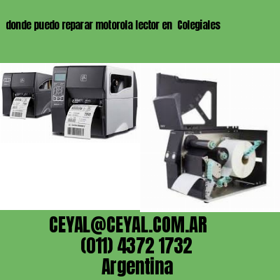 donde puedo reparar motorola lector en  Colegiales
