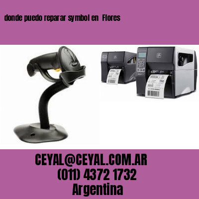 donde puedo reparar symbol en  Flores