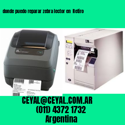 donde puedo reparar zebra lector en  Retiro