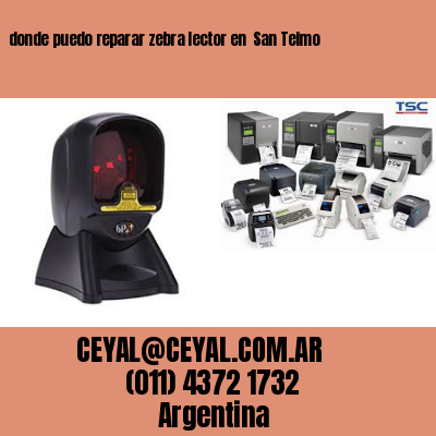 donde puedo reparar zebra lector en  San Telmo