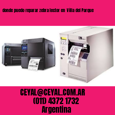 donde puedo reparar zebra lector en  Villa del Parque