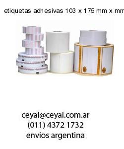 etiquetas adhesivas 103 x 175 mm x mm