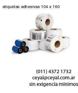 etiquetas adhesivas 104 x 160