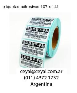 etiquetas adhesivas 107 x 141