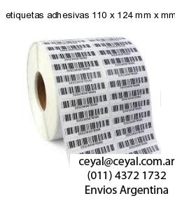 etiquetas adhesivas 110 x 124 mm x mm