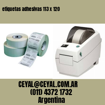 etiquetas adhesivas 113 x 120