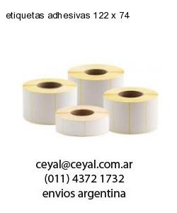 etiquetas adhesivas 122 x 74