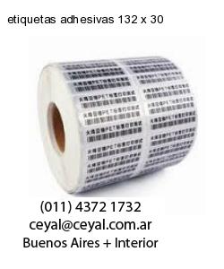 etiquetas adhesivas 132 x 30