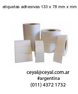 etiquetas adhesivas 133 x 78 mm x mm