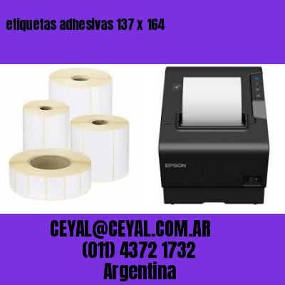 etiquetas adhesivas 137 x 164