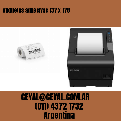 etiquetas adhesivas 137 x 178