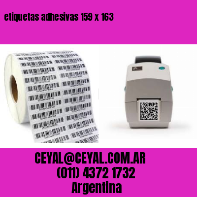 etiquetas adhesivas 159 x 163